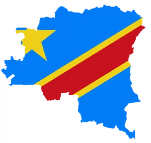 Democratic Republicof Congo Flag Map PNG Image