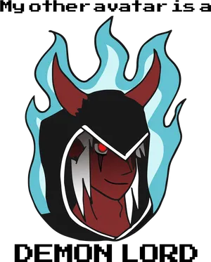 Demon Lord Avatar Graphic PNG Image