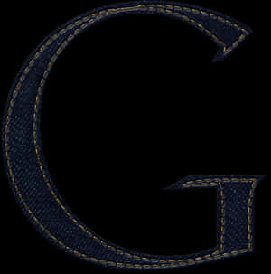 Denim Letter G Design PNG image with transparent background