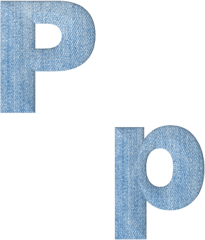 Fabric 3d Denim - Huruf P 3d, HD Png Download PNG image with transparent background