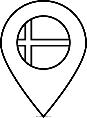 Denmark Flag Coloring Page - Dinamarca Imagenes Para Colorear, HD Png Download PNG image with transparent background