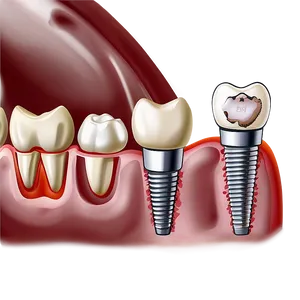 Dental Implants Diagram Png 19 PNG Image