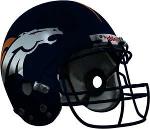 Denver Football Helmet Design PNG Image