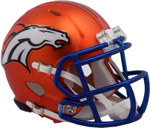 Denver Football Helmet Profile PNG Image