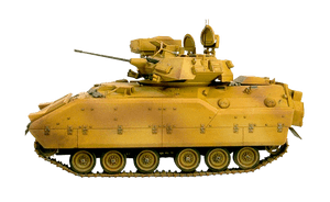 Desert Camouflage Armored Vehicle PNG image with transparent background