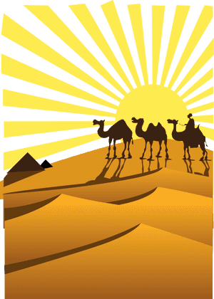 Desert Clipart Png - Camel Desert Clip Art, Transparent Png PNG image with transparent background