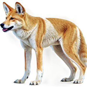 Desert Dingo Artwork Png Dia68 PNG Image