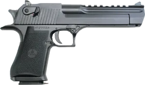 Desert Eagle Pistol Side View PNG Image