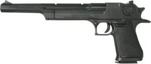 Desert Eagle Pistol Side View PNG Image