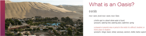 Desert Oasis Landscape PNG image with transparent background