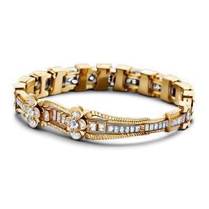 Designer Gold Bracelet Png Mhw PNG Image