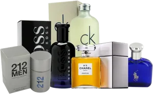 Designer Perfume Collection PNG Image