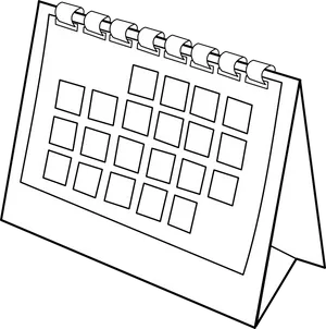 Desk Calendar Clipart Vector PNG Image