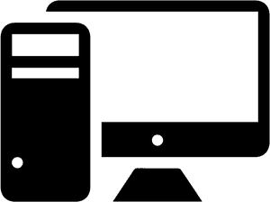 Desktop Computer Icon PNG image with transparent background