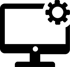 Desktop Computer Settings Icon PNG Image