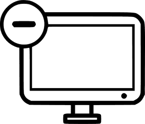 Desktop Computerand Key Icon PNG image with transparent background