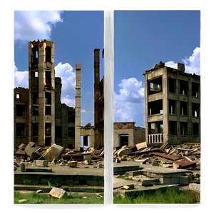 Destroyed City Ruins Png Xqa95 PNG Image