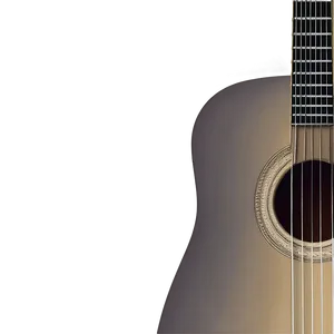 Detailed Acoustic Guitar Sketch Png 45 PNG Image