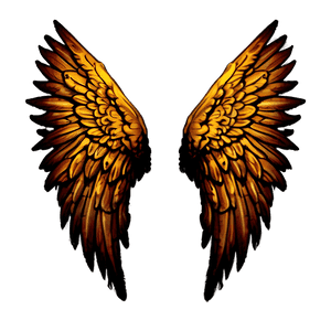 Detailed Angel Wings Sketch PNG 2 PNG image with transparent background