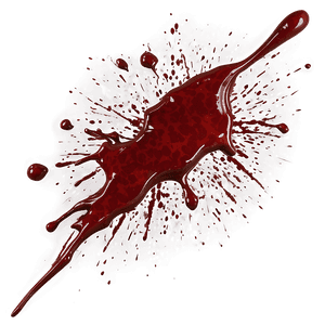 Detailed Blood Splatter PNG edr PNG