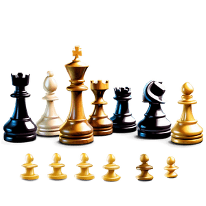 Detailed Chess Pieces Illustration PNG 30 PNG image with transparent background