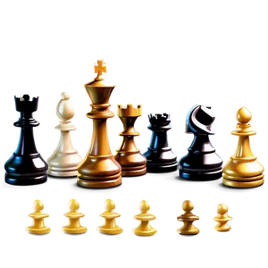 Detailed Chess Pieces Illustration Png 30 PNG Image