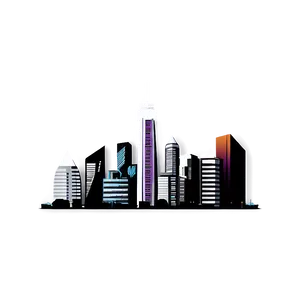 Detailed City Skyline Png Blo31 PNG Image