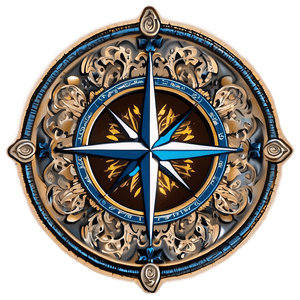 Detailed Compass Rose Drawing PNG 05252024 PNG image with transparent background