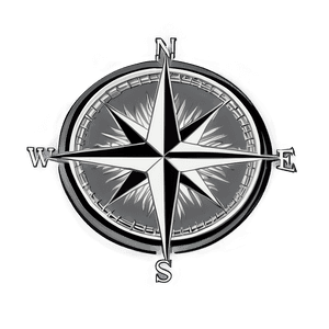 Detailed Compass Rose Drawing PNG evu PNG image with transparent background