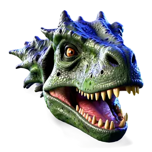 Detailed Dinosaur Head Rendering Png Eaj PNG Image