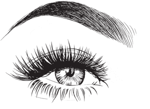 Detailed Eyebrowand Eye Illustration PNG image with transparent background