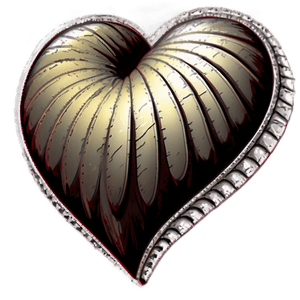 Detailed Heart Drawing PNG bbq PNG