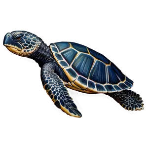 Detailed Leatherback Turtle Drawing Png Aya58 PNG Image