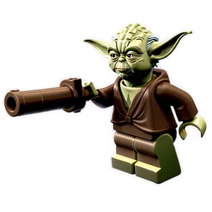 Detailed Lego Yoda Model Png Qxh PNG Image