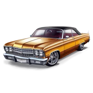 Detailed Lowrider Sketch Png 06112024 PNG Image