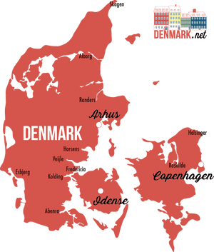 Detailed Map Geography Denmark - Denmark Map Vector, HD Png Download PNG image with transparent background