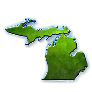 Detailed Michigan Shape Png 44 PNG Image