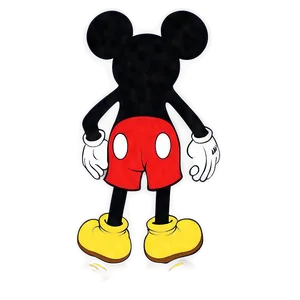 Detailed Mickey Mouse Silhouette Png Mol98 PNG Image