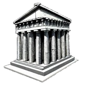 Detailed Parthenon Drawing Png 70 PNG Image