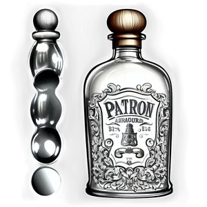 Detailed Patron Bottle Illustration Png 06292024 PNG Image