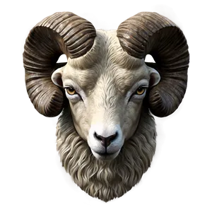 Detailed Ram Head Sketch Png 06292024 PNG Image