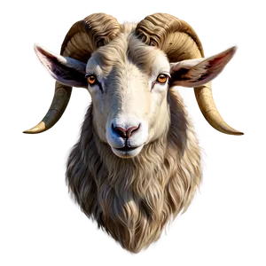 Detailed Ram Head Sketch Png 26 PNG Image