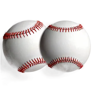 Detailed Red And White Baseball Seams Png 06282024 PNG Image