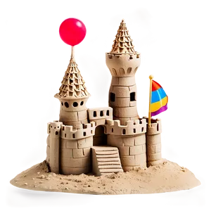 Detailed Sandcastle Png Bsj PNG Image