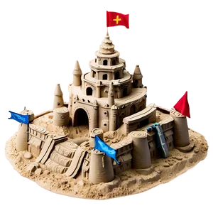 Detailed Sandcastle Png Dme25 PNG Image