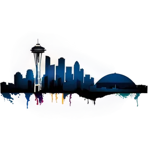 Detailed Seattle Skyline Architecture Png 06252024 PNG Image