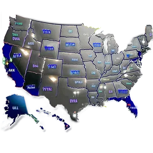 Detailed Usa States Png 47 PNG Image