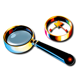 Detective Magnifying Glass PNG bod PNG with transparent background