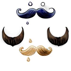 Detective Style Mustache PNG eak PNG