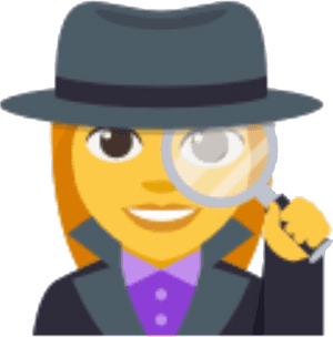 #freetoedit #sticker #stickers #emoji #detective #detective - Detective Emoji Woman, HD Png Download PNG image with transparent background